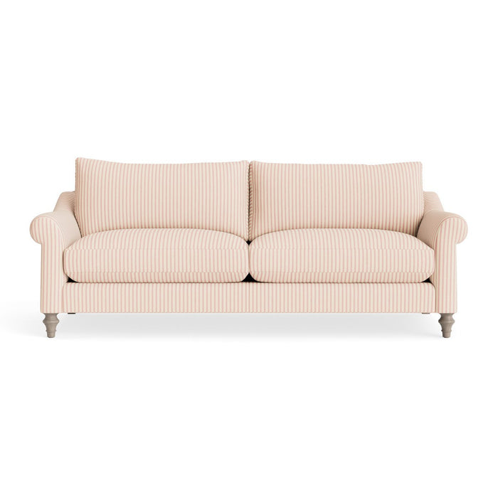 Kalmar Three Seater Sofa Peony Wide Cotton Stripe