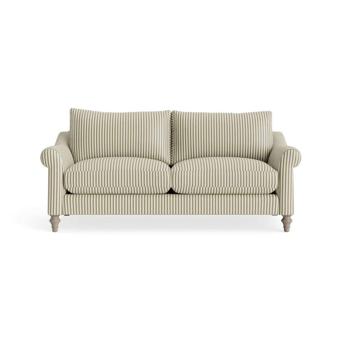 Kalmar Two Seater Sofa â€“ Eucalyptus Wide Cotton Stripe