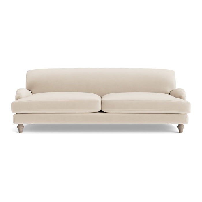 Reine Three Seater Sofa â€“ Seashell Opulent Cotton Velvet