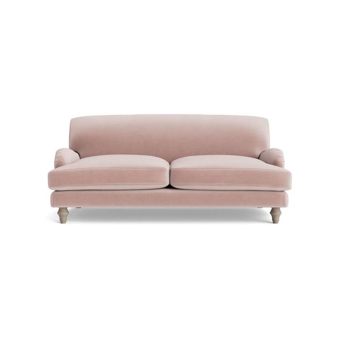 Reine Two Seater Sofa â€“ Delicate Rose Opulent Cotton Velvet