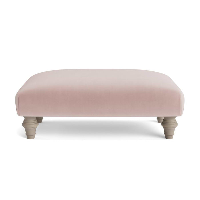 Reine Ottoman â€“ Delicate Rose Opulent Cotton Velvet