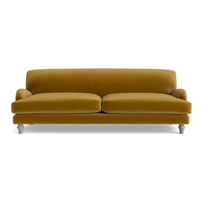 Reine Three Seater Sofa â€“ Cumin Opulent Cotton Velvet