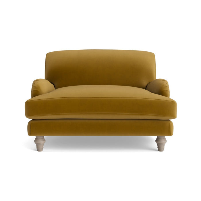Reine Loveseat Cumin Opulent Cotton Velvet