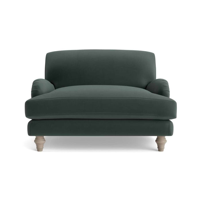Reine Loveseat Agave Opulent Cotton Velvet