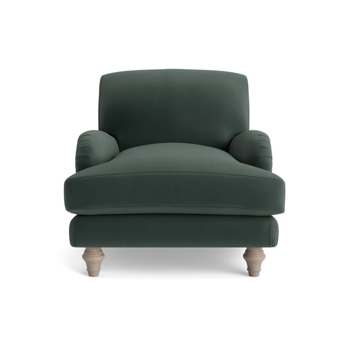 Reine Arm Chair â€“ Agave Opulent Cotton Velvet