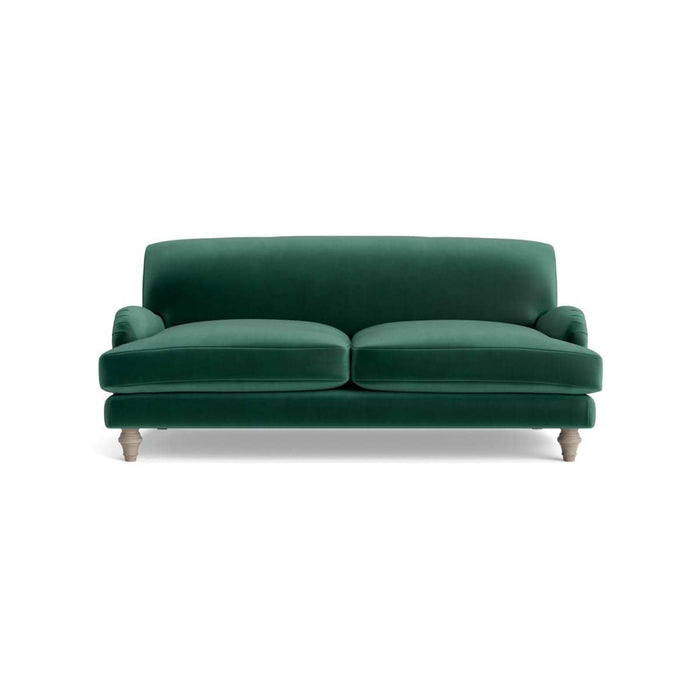 Reine Two Seater Sofa Evergreen Opulent Cotton Velvet