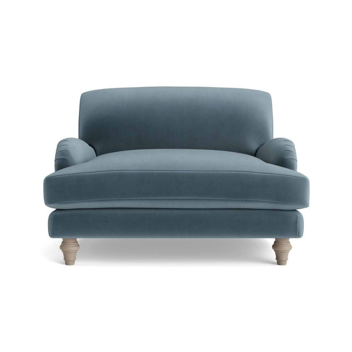 Reine Loveseat â€“ Ocean Opulent Cotton Velvet