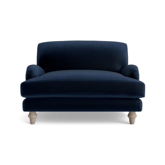 Reine Loveseat â€“ Navy Opulent Cotton Velvet