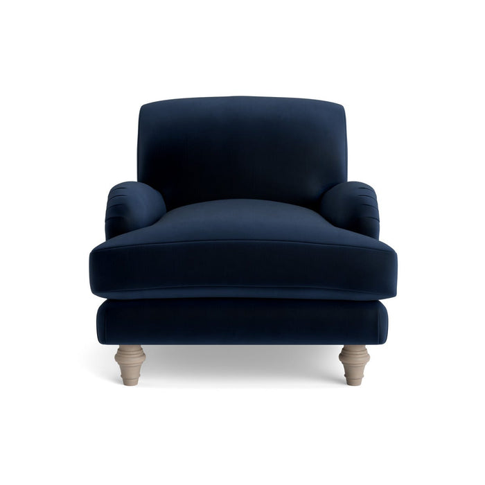 Reine Arm Chair â€“ Navy Opulent Cotton Velvet