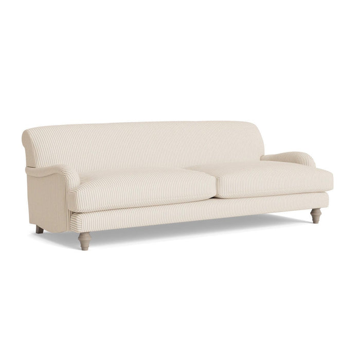 Reine Three Seater Sofa â€“ Soft Eau De Nil Cotton Stripe
