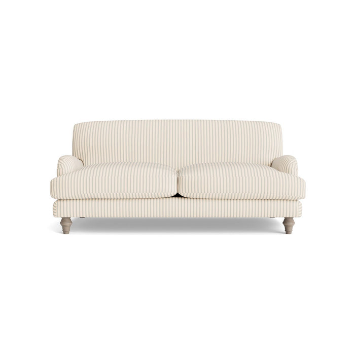 Reine Two Seater Sofa â€“ Soft Eau De Nil Wide Cotton Stripe