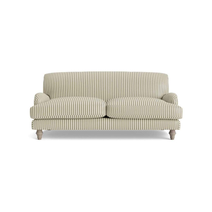 Reine Two Seater Sofa â€“ Eucalyptus Wide Cotton Stripe