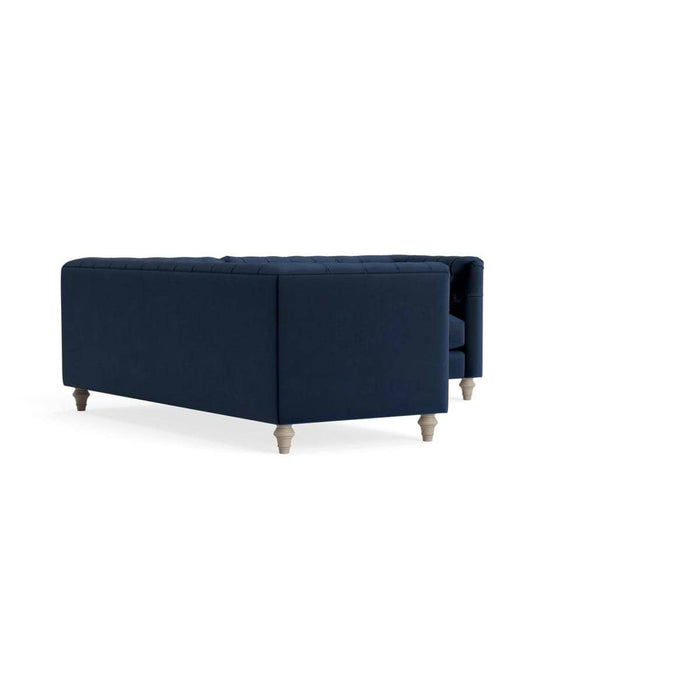 Sarnia Corner Sofa Navy Opulent Cotton Velvet