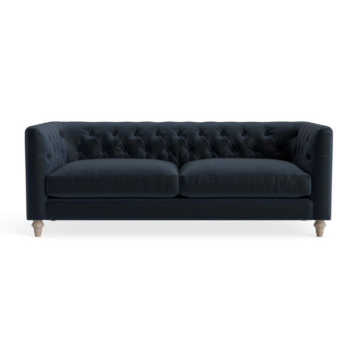 Sarnia Three Seater Sofa â€“ Carbon Opulent Cotton Velvet