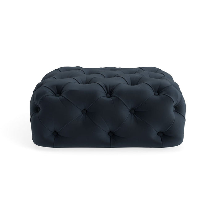 Sarnia Ottoman â€“ Carbon Opulent Cotton Velvet