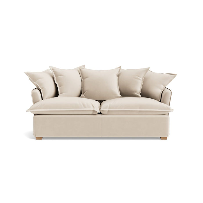 Umea Two Seater Sofa â€“ Seashell Opulent Cotton Velvet