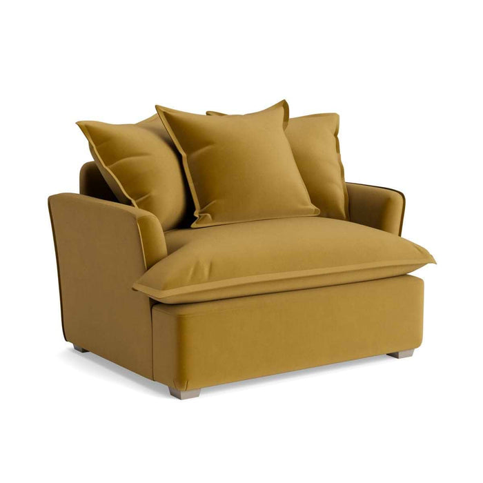 Umea Love Seat Cumin Opulent Cotton Velvet