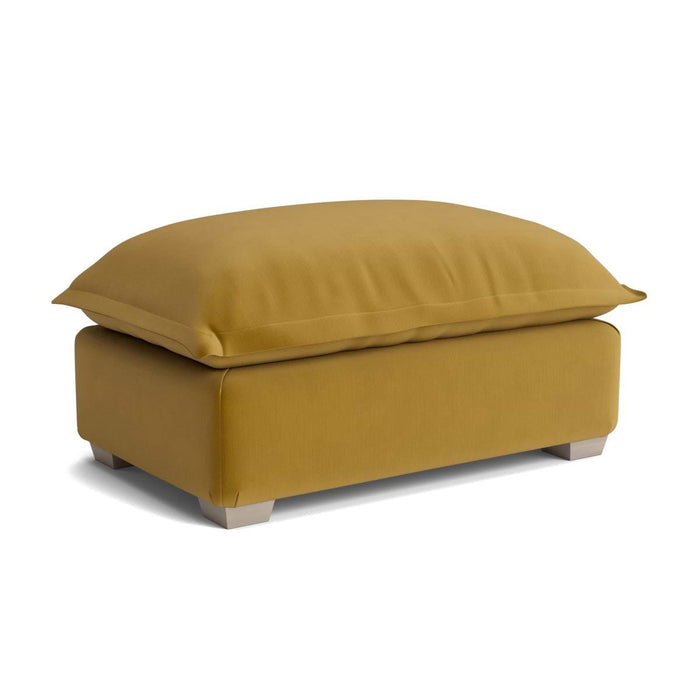 Umea Ottoman â€“ Cumin Opulent Cotton Velvet