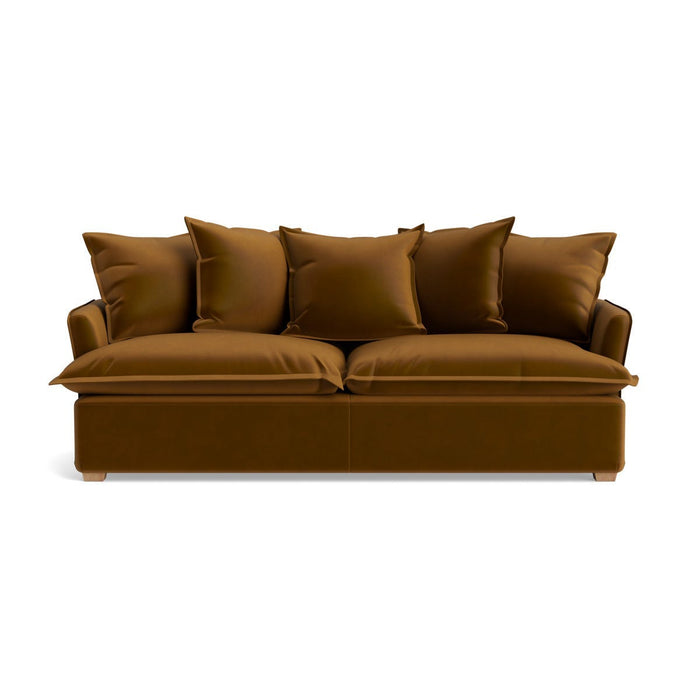 Umea Three Seater Sofa â€“ Tobacco Opulent Cotton Velvet