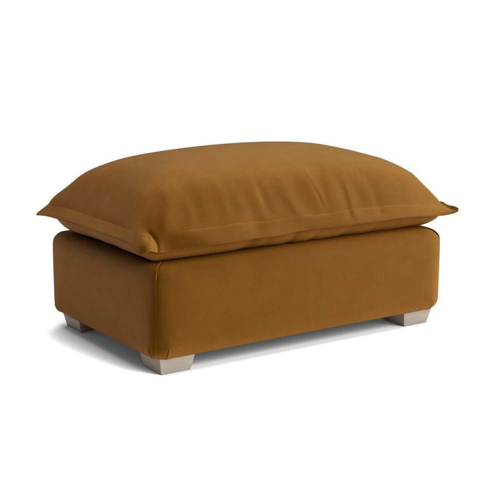 Umea Ottoman Tobacco Opulent Cotton Velvet