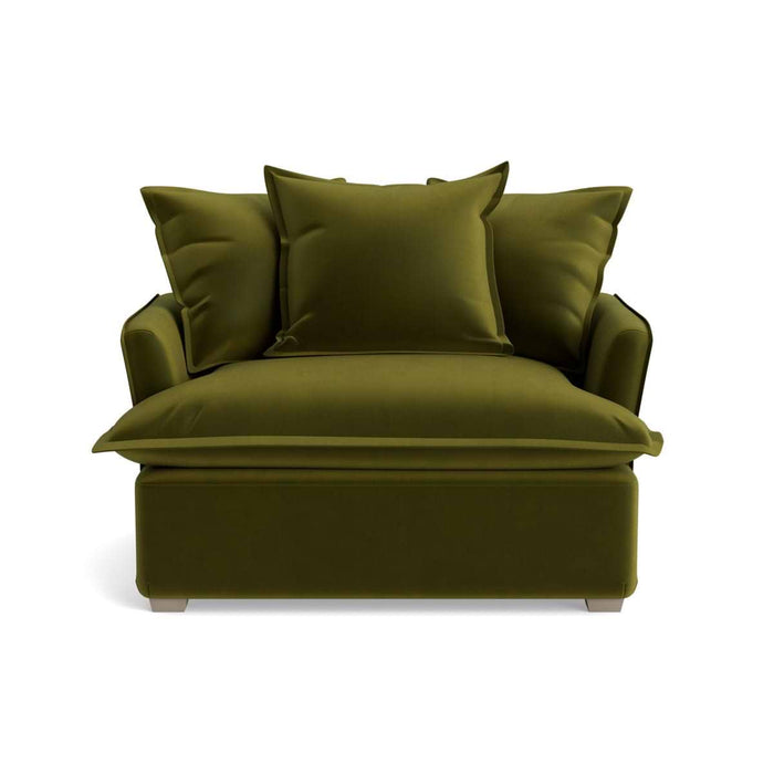 Umea Love Seat â€“ Cardamom Opulent Cotton Velvet
