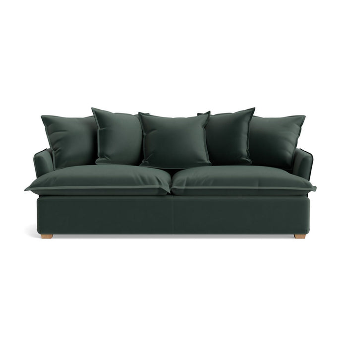 Umea Three Seater Sofa Agave Opulent Cotton Velvet