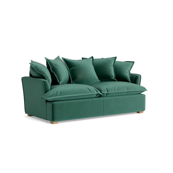 Umea Two Seater Sofa â€“ Evergreen Opulent Cotton Velvet