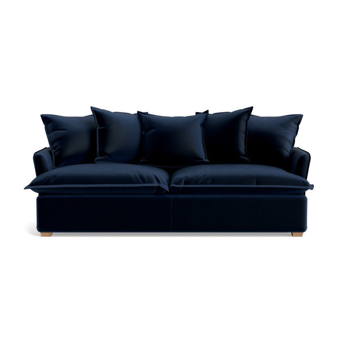 Umea Three Seater Sofa â€“ Navy Opulent Cotton Velvet