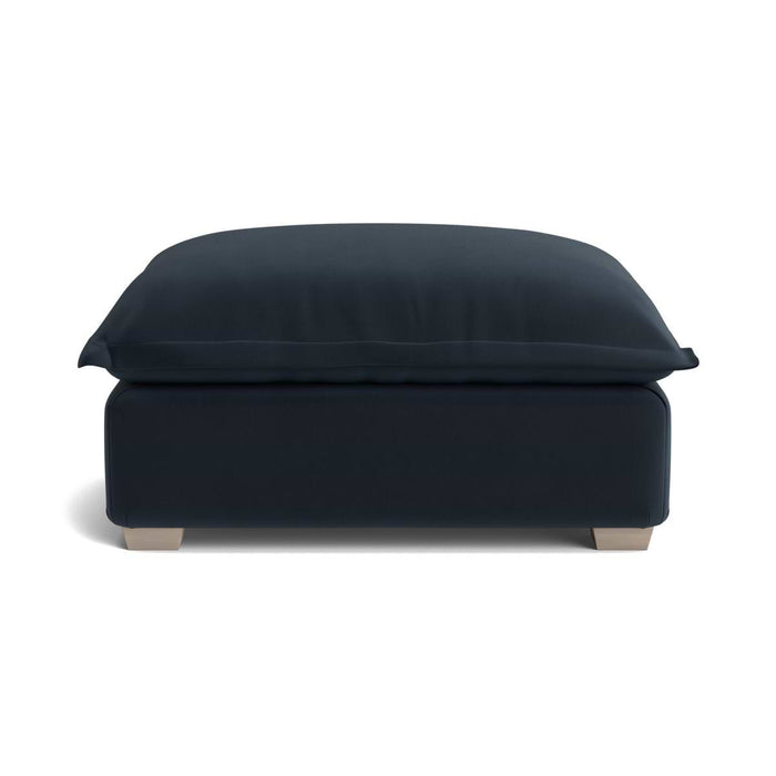 Umea Ottoman â€“ Carbon Opulent Cotton Velvet