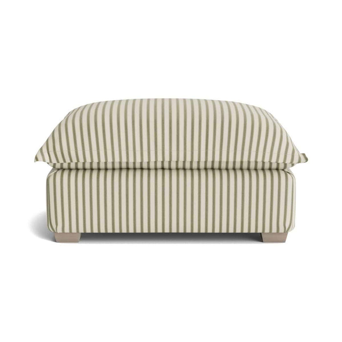 Umea Ottoman Eucalyptus Wide Cotton Stripe