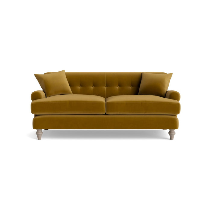 Visby Two Seater Sofa â€“ Cumin Opulent Cotton Velvet