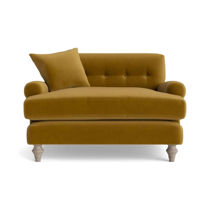 Visby Loveseat â€“ Cumin Opulent Cotton Velvet