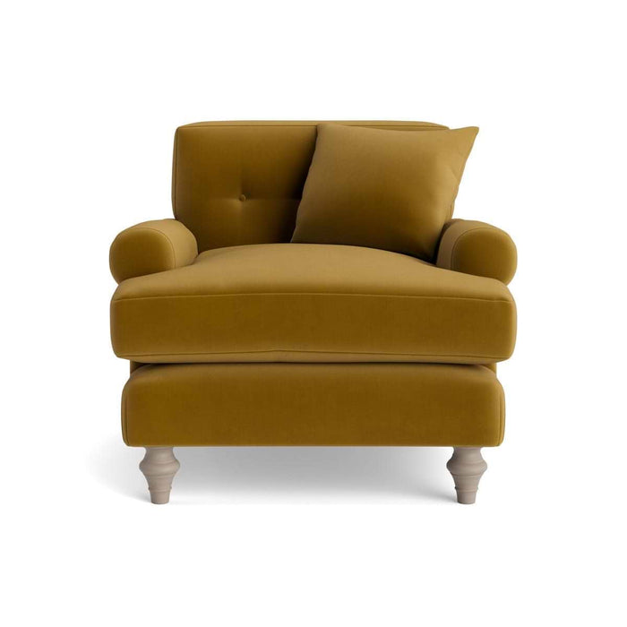 Visby Armchair â€“ Cumin Opulent Cotton Velvet
