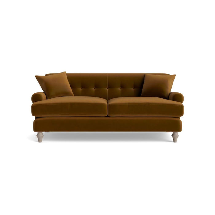 Visby Two Seater Sofa â€“ Tobacco Opulent Cotton Velvet