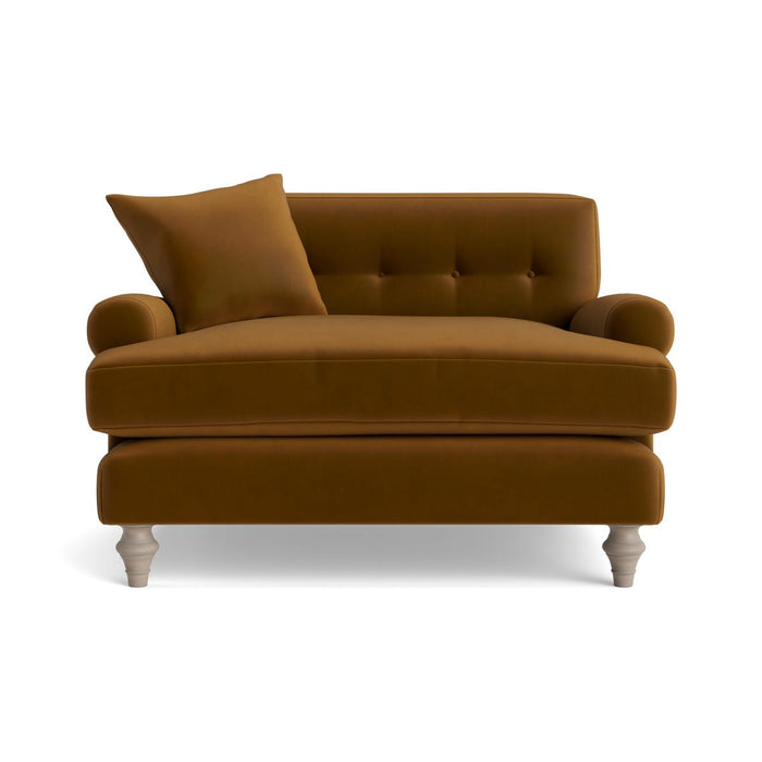 Visby Loveseat â€“ Tobacco Opulent Cotton Velvet