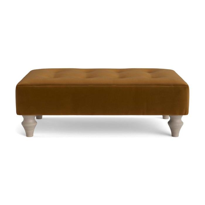 Visby Ottoman Tobacco Opulent Cotton Velvet