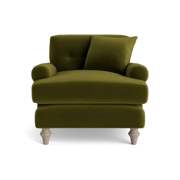 Visby Armchair â€“ Cardamom Opulent Cotton Velvet