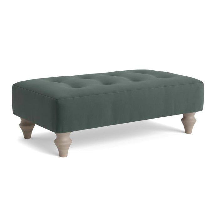 Visby Ottoman â€“ Agave Opulent Cotton Velvet