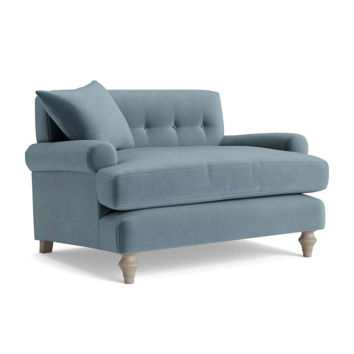 Visby Loveseat Ocean Opulent Cotton Velvet