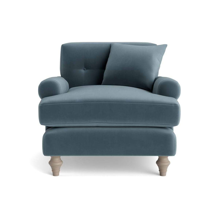 Visby Armchair Ocean Opulent Cotton Velvet