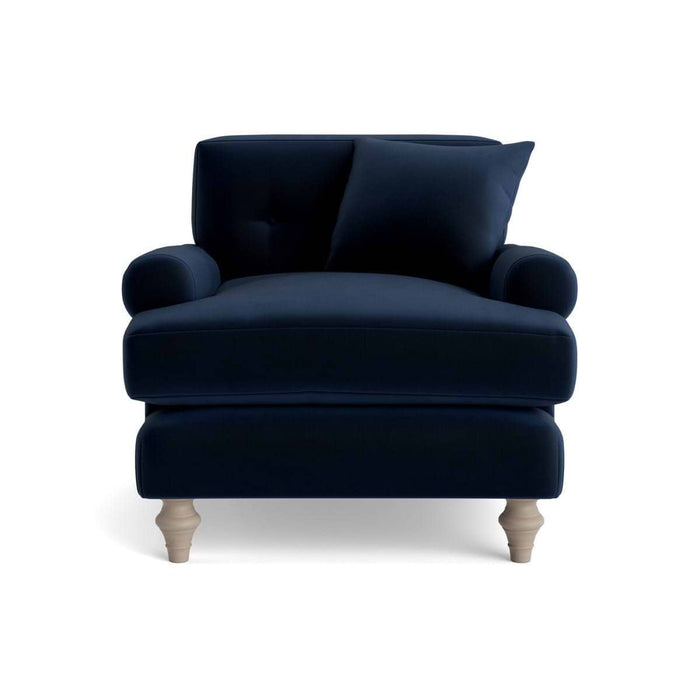 Visby Armchair â€“ Navy Opulent Cotton Velvet