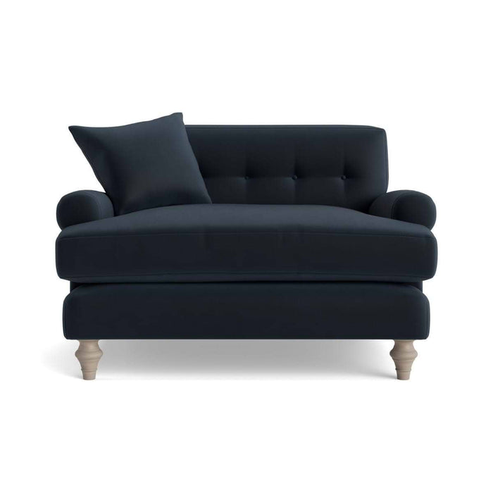 Visby Loveseat Carbon Opulent Cotton Velvet