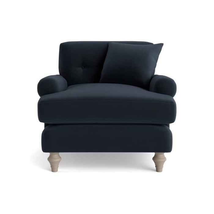 Visby Armchair â€“ Carbon Opulent Cotton Velvet