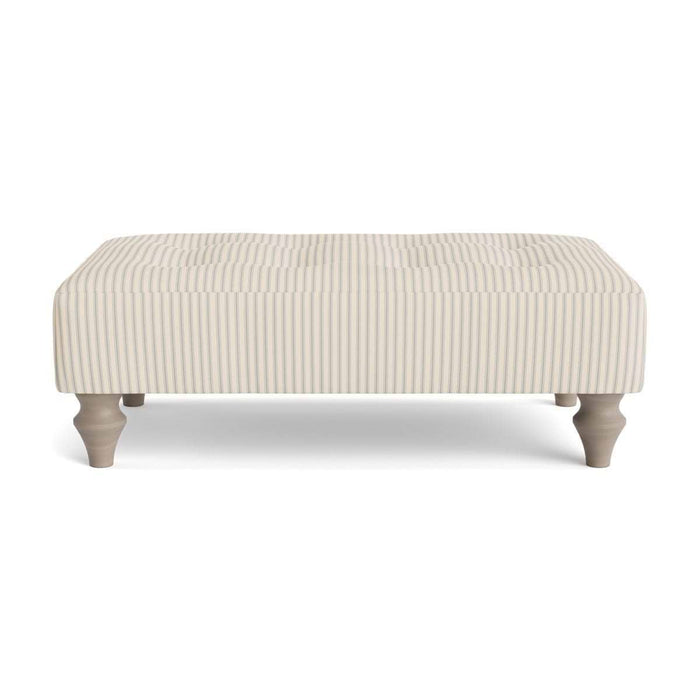 Visby Ottoman â€“ Soft Eau De Nil Cotton Stripe