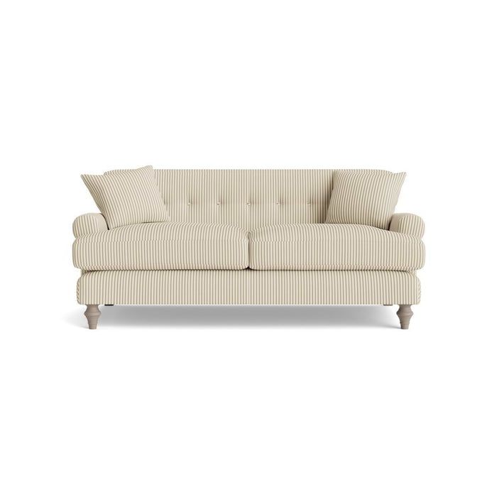 Visby Two Seater Sofa â€“ Eucalyptus Cotton Stripe