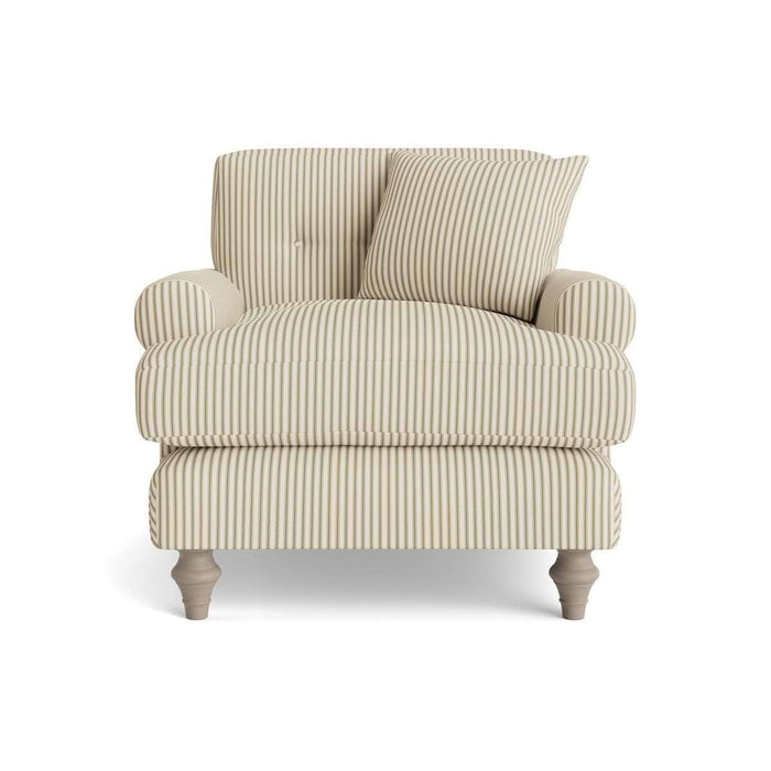 Visby Armchair Eucalyptus Cotton Stripe