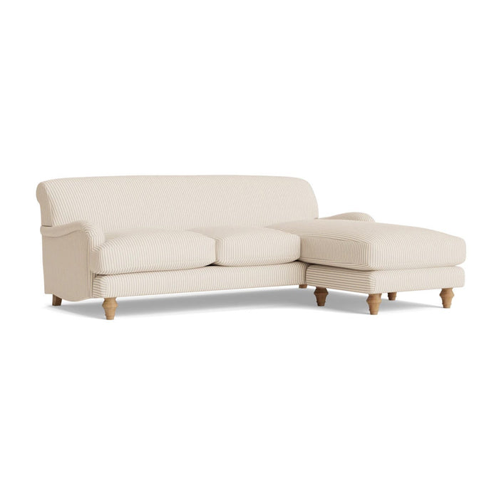 Reine Chaise Right Hand Facing Sofa ƒ¢¢‚¬¢€œ Soft Eau De Nil Cotton Stripe