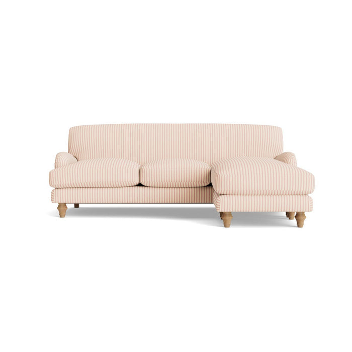 Reine Chaise Right Hand Facing Sofa Ã¢â‚¬â€œ Peony Wide Cotton Stripe
