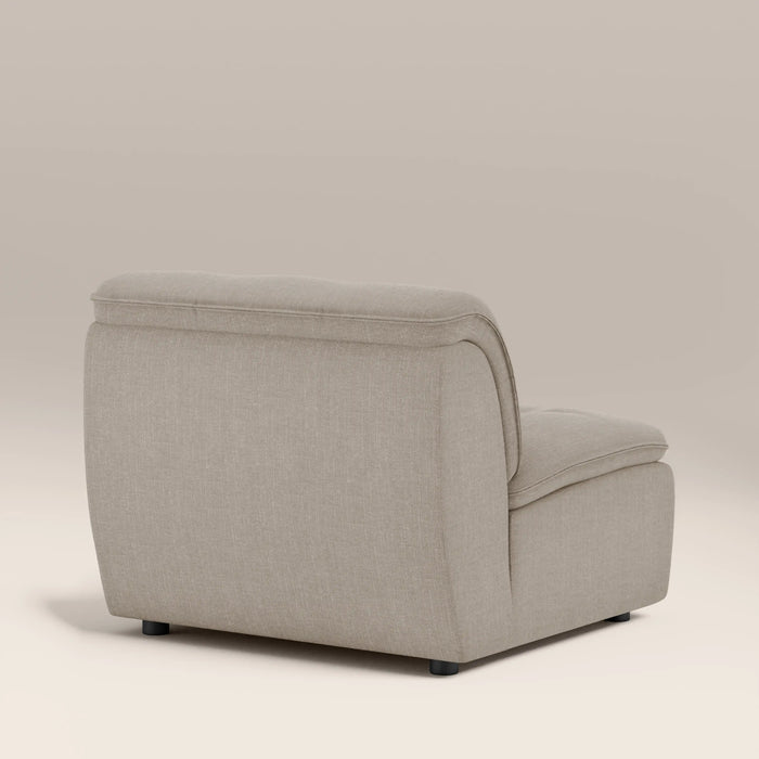 Bamba Armless Module Section | Pebble Grey Velvet Chenille