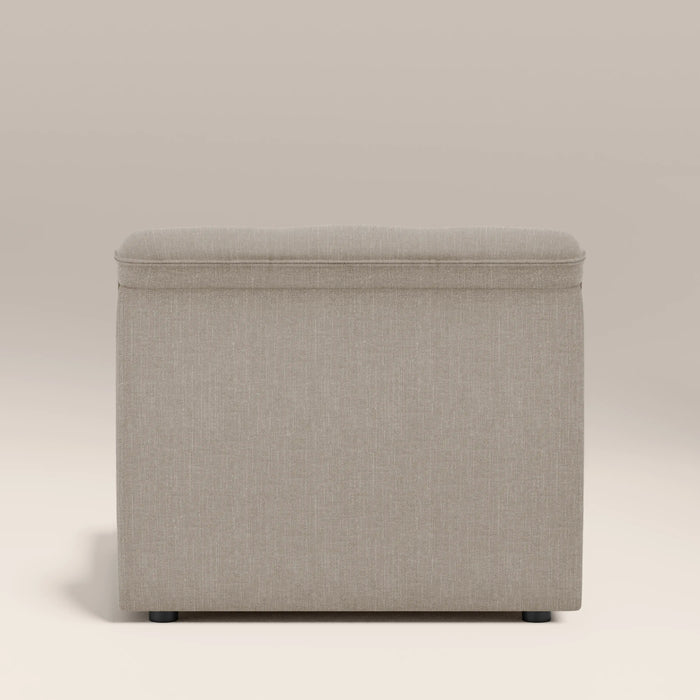 Bamba Armless Module Section | Pebble Grey Velvet Chenille